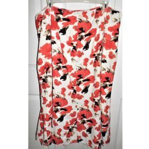 Cato Women Abstract floral print skirt back zipper fully lined Size 18/20W